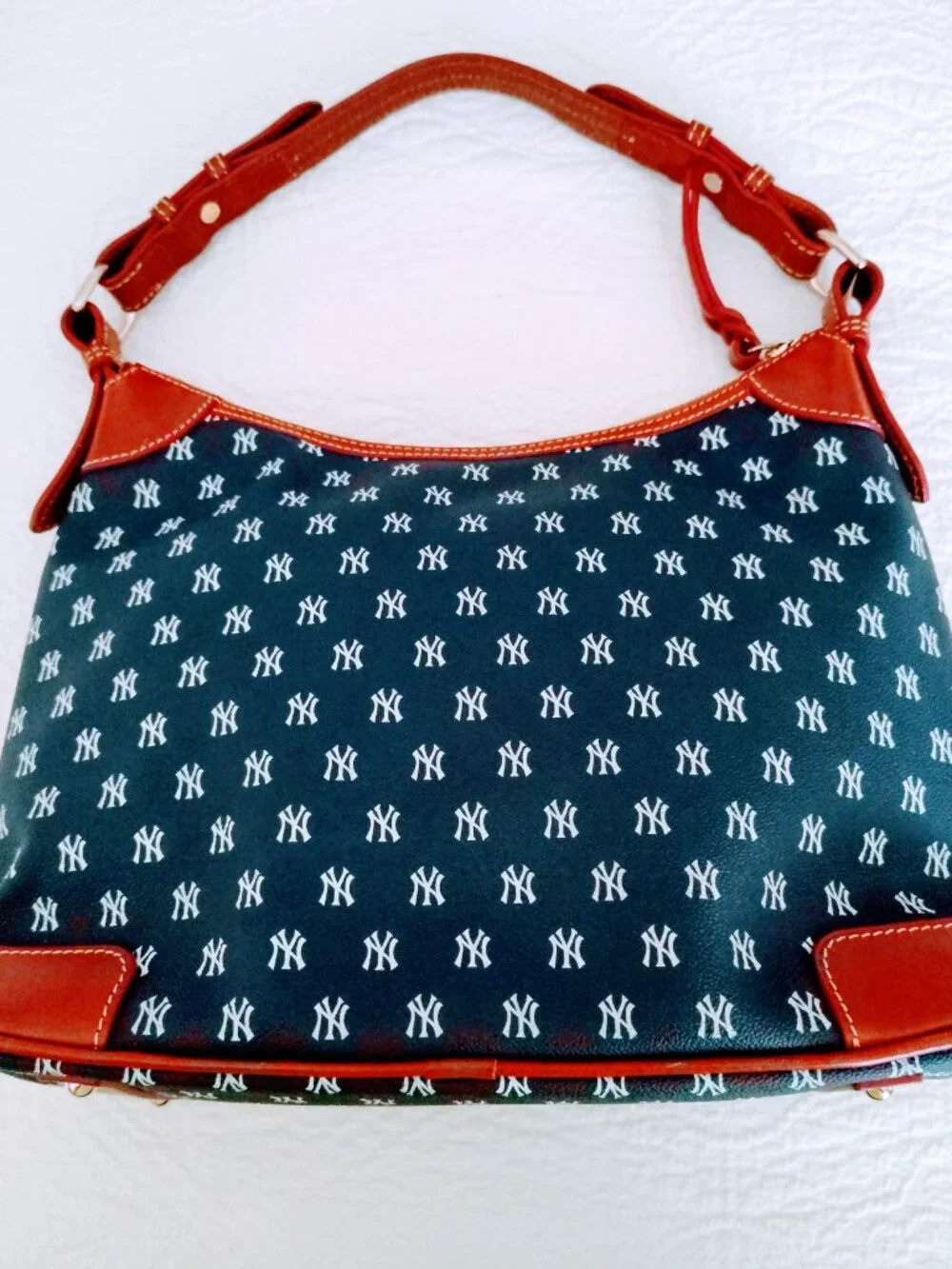 Dooney and Bourke New York Yankees Handbag Coated Cotton MLB Purse w/Dust Bag